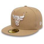 Casquette ajust�e - new era - 59fifty - chicago bulls - camel - homme - sportswear