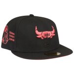 Casquette ajust�e - new era - 59fifty - chicago bulls - noir - 100% polyester - homme