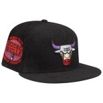 Casquette ajust�e - new era - 59fifty cord - chicago bulls - noir - 100% coton - homme