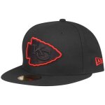 Casquette ajust�e - new era - 59fifty - nfl kansas city chiefs - noir - 100% polyester