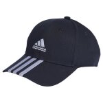 Casquette de baseball adidas 3 - stripes en coton twill - legink / blanc - unisexe - adulte Casquette de baseball adidas 3 - stripes en coton twill - legink / blanc - unisexe - adulte