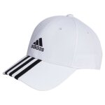 Casquette de baseball adidas 3 - stripes twill - blanc noir - adulte Casquette de baseball adidas 3 - stripes twill - blanc noir - adulte