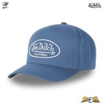Casquette baseball von dutch lof - blanc / bleu - 100% coton - taille unique rglable