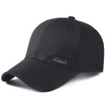Casquette de baseball homme insfity - r�glable - couleur unie noir