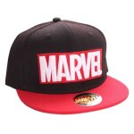 Casquette baseball - marvel - logo texte - noir - mixte - printemps / �t�