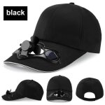 Casquette de baseball - rokoo - ventilateur solaire - noir