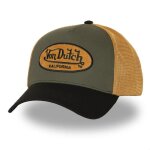 Casquette baseball - von dutch - patch en bouclette terry - kaki - rigide - visi�re arrondie