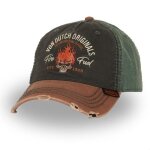 Casquette baseball - von dutch - retro fuel - kaki - coton - visire arrondie