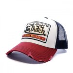 Casquette trucker homme von dutch blanche snapback filet - taille unique