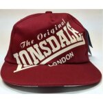 Casquette brod�e - lonsdale - collector - rouge - taille unique - sportswear