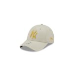 Casquette femme - new era - 9forty - new york yankees - logo mtal - beige - sportswear