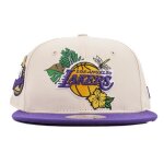 Casquette femme new era nba floral 9fifty loslak beige - textile - sportswear