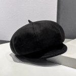 Casquette de gavroche - non spécifié - octogonal - laine - noir - automne / hiver Casquette de gavroche - non spécifié - octogonal - laine - noir - automne / hiver