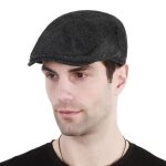 Casquette hommeberet homme vintage reglable gatsby pour hommecasquette beret plate homme 55 - 60cm - ...