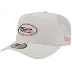 Casquette homme - new era - miami blanc - filet � larri�re - barrette de r�glage - broderie