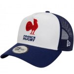Casquette trucker new era - Équipe de france de rugby - bleu électrique et blanc - 100% coton Casquette trucker new era - Équipe de france de rugby - bleu électrique et blanc - 100% coton