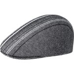 Casquette kangol birds eye stripe 507 - r�f. k3521 - grey. couleur : gris. d�tails. - visi�re cousue ...
