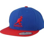 Casquette - kangol - marine et rouge - 100% coton - taille unique - ajustable