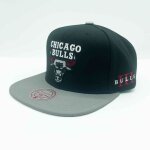 Casquette nba chicago bulls core iii snapback - mitchell & ness - noir et gris - 100% polyester - sportswear ...