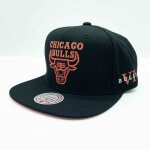 Casquette nba chicago bulls core vi snapback - mitchell & ness - noir - 100% polyester - sportswear