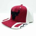 Casquette nba chicago bulls day 6 snapback - mitchell & ness - blanc rouge - sportswear