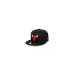 Casquette - new era - 9fifty chicago bulls - noir - visire plate - snapback