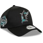 Casquette new era 9forty e - frame snap - patch florida marlins - blanc / noir / orange - homme