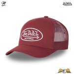 Casquette trucker california classique unie - von dutch - lof - blanc / bordeaux - coton / polyester Casquette trucker california classique unie - von dutch - lof - blanc / bordeaux - coton / polyester