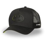 Capslab casquette trucker dc comics homme - trucker - filet rigide - noir jaune - visi�re arrondie