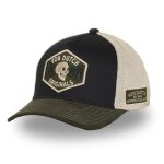 Casquette trucker - von dutch - s - curved - noir / beige / kaki - visière arrondie - filet souple Casquette trucker - von dutch - s - curved - noir / beige / kaki - visière arrondie - filet souple
