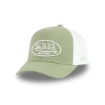 Vondutch casquette trucker lof homme - trucker - filet rigide - vert blanc - visi�re arrondie