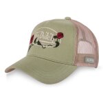 Vondutch casquette trucker roses femme - trucker - filet rigide - vert blanc rouge - visi�re arrondie ...