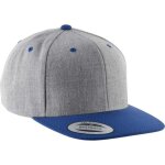 Casquette visière plate - 6 panneaux (heather grey / royal blue - one size - homme) Casquette visière plate - 6 panneaux (heather grey / royal blue - one size - homme)