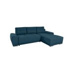 Cassandra - canapé dangle convertible avec coffre en tissu - bleu foncé - angle droit Cassandra - canapé dangle convertible avec coffre en tissu - bleu foncé - angle droit