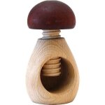 Casse - noix - roger orfevre - champignon - bois naturel - diam�tre 6 cm - hauteur 10 cm