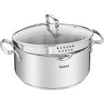 Casserole - tefal - duetto + g7194655 - inoxidable - compatible tous feux - 24 cm