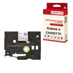 Cassette � ruban pour �tiqueteuse tze - fa4 (blanc - bleu) 18 mm * 3 m compatible pour brother p - touch ...