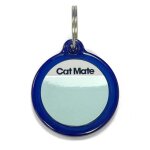Disque didentification �lectronique pour chati�re elite cat mate - bleu - petit - chat