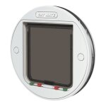 Cat mate grande chati�re murale et en verre pour chat blanche (357 w)