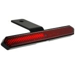 Catadioptre shin yo rouge carr avec support homologu e pour moto moped scooter quad universal