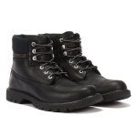 Bottes en cuir noir pour homme