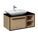 Cavalli - vp meuble salle de bain 90 cm chne et vasque  poser modle - (sans option)