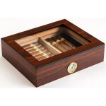 Cave  cigares humidor humidificateur avec hygromtre - 35 cigares (marron)