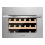 Cave  vin encastrable - klarstein vinsider 24 - 1 zone - 24 bouteilles - inox