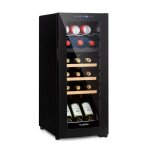 Cave � vin - klarstein - bovella 18 duo + - 2 zones de refroidissement - 50 litres - 18 bouteilles