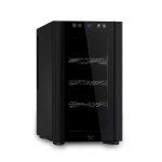 Cave  vin - les petits champs - cavsb8 - 8 bouteilles - 23 l - design lgant inox noir