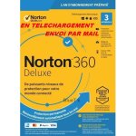 Avec cb - norton 360 deluxe 2024 avec abonnement 3 appareils pc mac android - 1 an - 25gb cloud - envoy ...