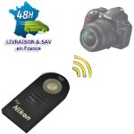 cbox tlcommande infrarouge ml - l3 pour appareils photo nikon d7100 d70s d60 d80 d90 d5200 d5100 d50 ...