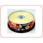 Cd - r maxell xlii 80 audio - bote de 25 disques vierges - 700 mo - 80 min - 32x
