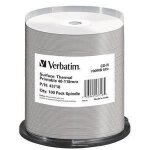 Cd - r verbatim thermal printable no id brand 43718 - 52x - 700 mo - 100 supports - spindle